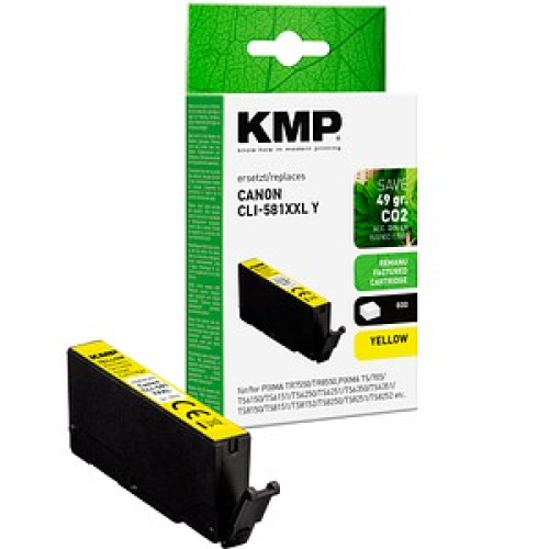KMP  gelb Druckerpatrone kompatibel zu Canon CLI-581 Y XXL