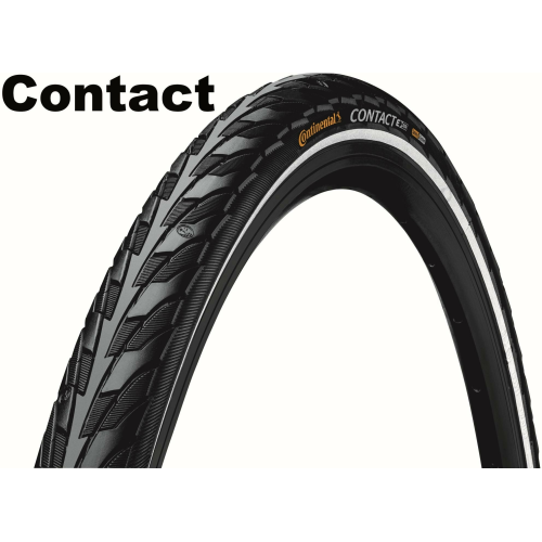 Continental SafetySystem Breaker - Drahtreifen, 28 Zoll Contact (42-622) schwarz/schwarz
