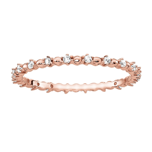 Thomas Sabo TR2153-416-14 Damenring Dots mit weißen Steinen Rosé