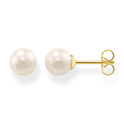 Thomas Sabo H1430-430-14 Damen-Ohrstecker Goldfarben Perle