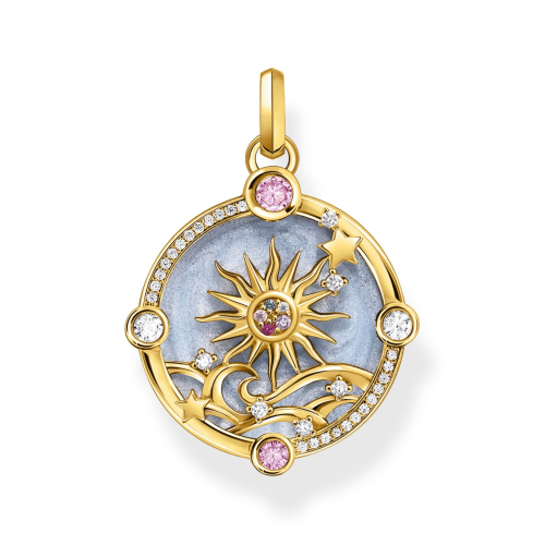 Thomas Sabo PE960-471-1 Ketten-Anhänger Sonne Goldfarben
