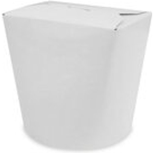 Food Box Take Away Box 100x88x95mm 750ml aus Vollpappe beschichtet weiß, 50 Stk.