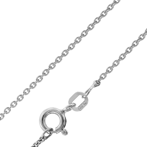 trendor 75611 Kette für Anhänger 925 Silber rhodiniert Ankerkette 1,4 mm