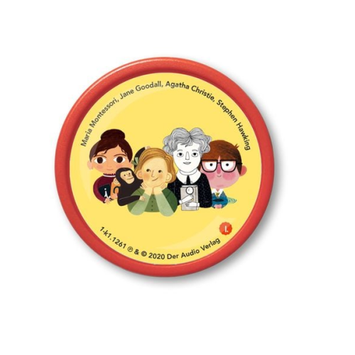 Little People, Big Dreams - Maria Montessori, Jane Goodall, Agatha Christie, Stephen Hawking, 1 Audio-Chip