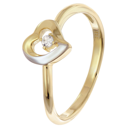 GLIZZ GL8370 Damenring Gold 333/8K Bicolor