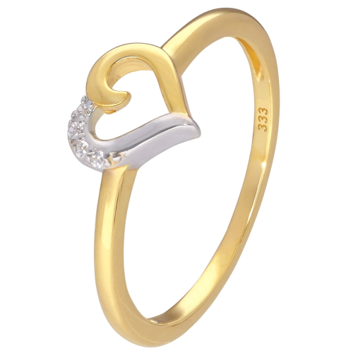 GLIZZ GL8376 Damenring Gold 333/8K Bicolor