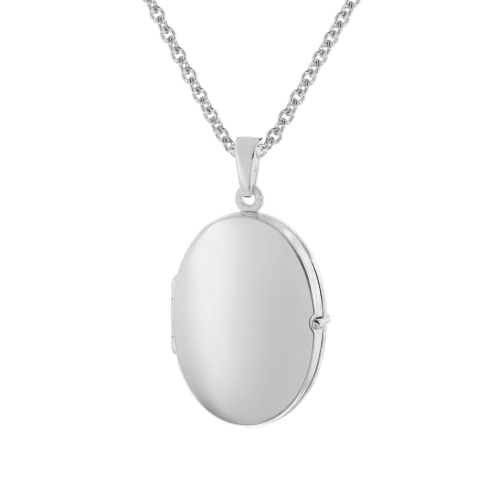 trendor 28382 Damen-Kette mit Medaillon 925 Silber Rhodiniert