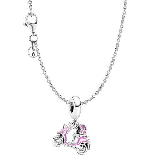Pandora 28503 Damen-Halskette Rosafarbener Motorroller Geschenkset