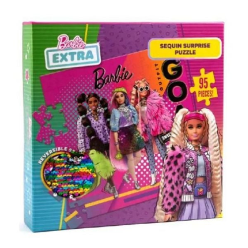 Barbie 95pc Pailletten Überraschung Puzzle