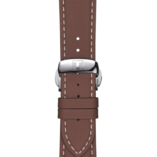 Tissot T852.044.597 Uhrenarmband 21 mm Leder Braun