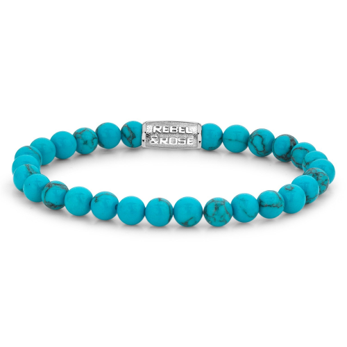 Rebel & Rose RR-60015-S-S Armband Turquoise Delight 6 mm