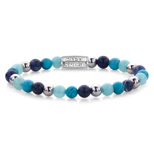 Rebel & Rose RR-60056-S-S Damen-Armband Blue Summer Vibes 6 mm