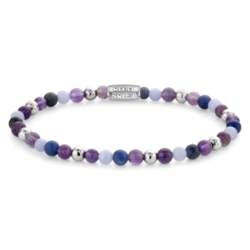 Rebel & Rose RR-40102-S-S Damen-Armband Are Violets Blue 4 mm