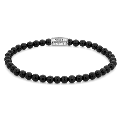 Rebel & Rose RR-40107-S-S Damen-Armband Black Velvet 4 mm