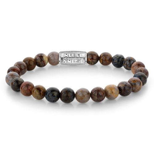 Rebel & Rose RR-80104-S Herren-Armband Autumn Rocks 8 mm
