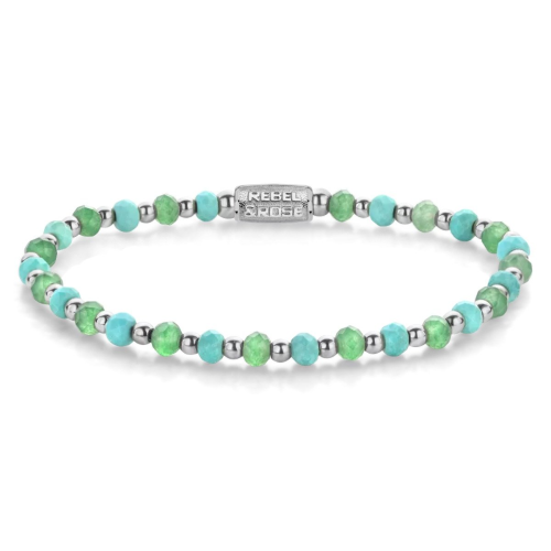 Rebel & Rose RR-40144-S-S Damen-Armband Blue Green Adventure 4 mm