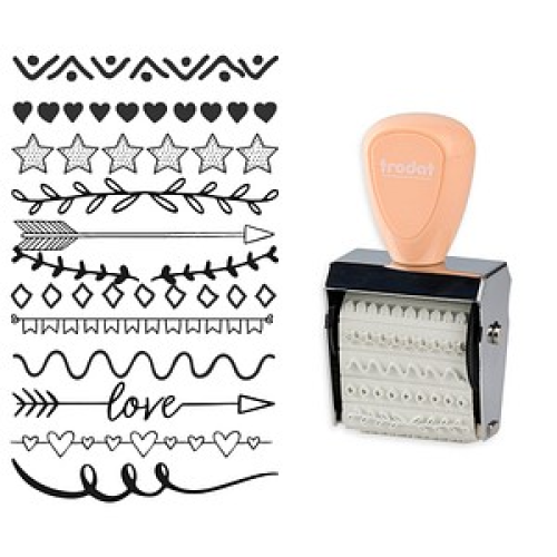 trodat Creative Mini Motivstempel Zierleisten 30 x 5 mm