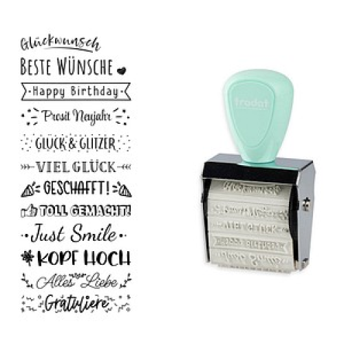 trodat Creative Mini Motivstempel Beste Wünsche 30 x 5 mm
