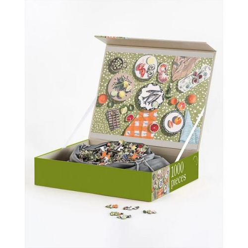 Table by the Sea - 1000-Piece Jigsaw Puzzle - Artist Designed Jigsaw Puzzle for Adults