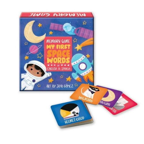 My First Space Words in English & Spanish Memory Game
