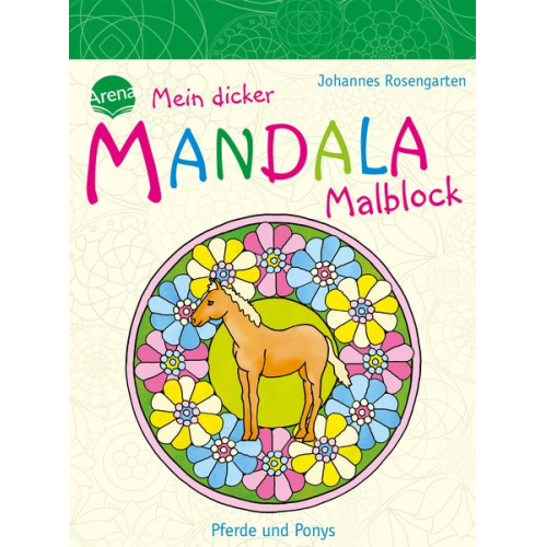 Mein dicker MANDALA Malblock - Pferde und Ponys