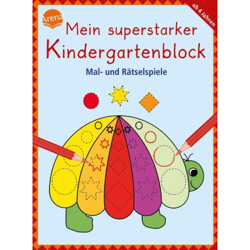Mein superstarker Kindergartenblock - Mal- und Rätselspiele