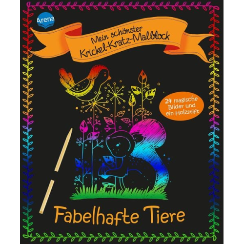 Mein schönster Krickel-Kratz-Malblock - Fabelhafte Tiere