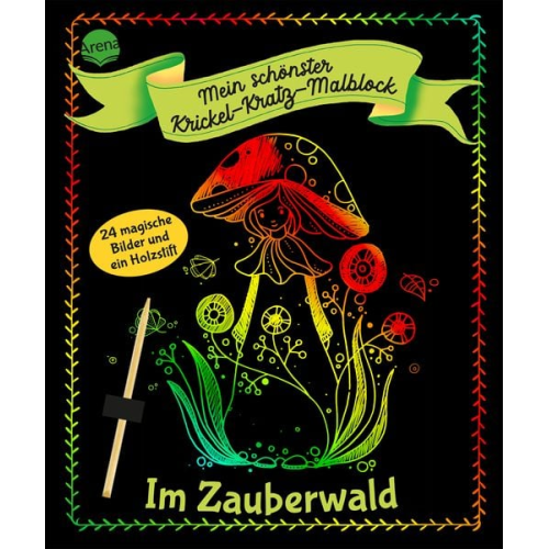 Mein schönster Krickel-Kratz-Malblock. Im Zauberwald