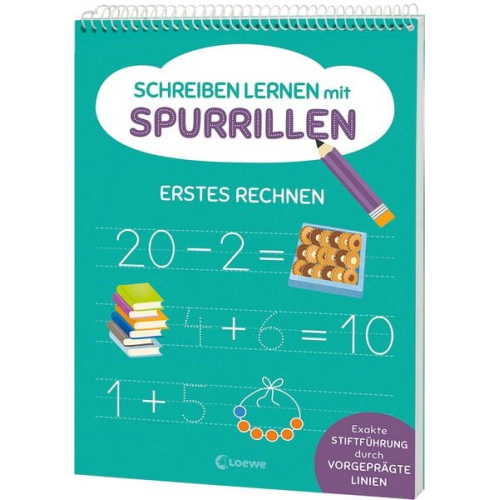 Schreiben lernen mit Spurrillen - Erstes Rechnen
