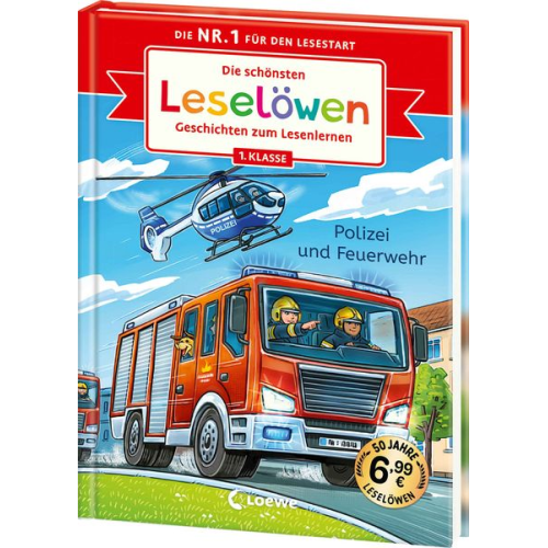 Die schönsten Leselöwen-Geschichten zum Lesenlernen - Polizei und Feuerwehr