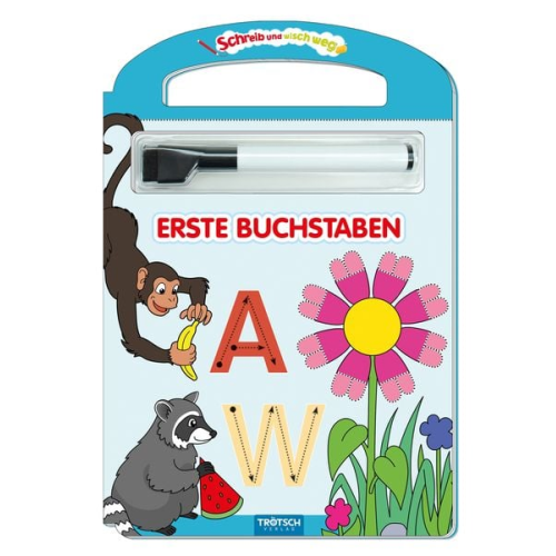 Schreib und wisch weg - Erste Buchstaben, m. Stift