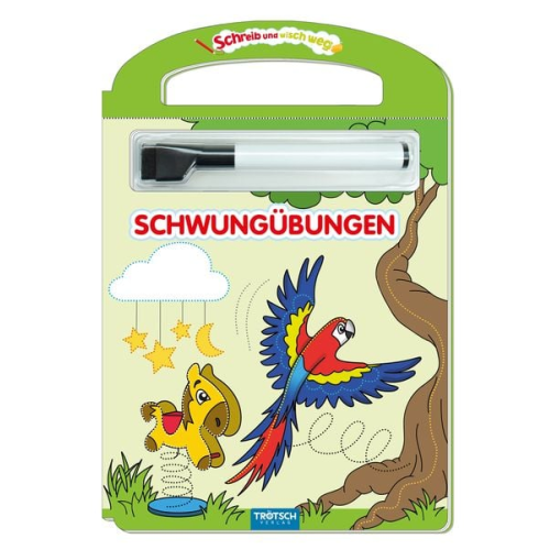 Schreib und wisch weg - Erste Schwungübungen, m. Stift