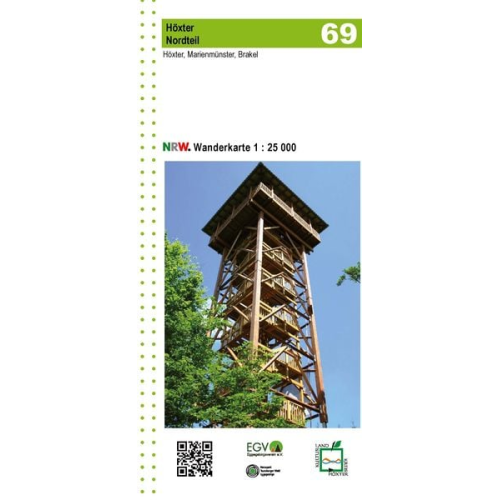 Geobasisdaten: Land NRW - Höxter Nordteil Blatt 69 NRW Wanderkarte