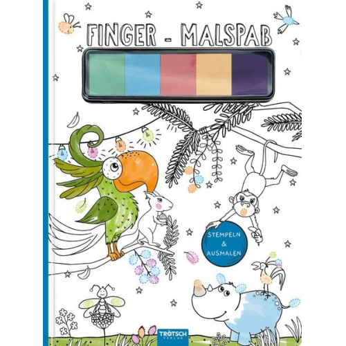 Trötsch Malbuch mit Fingerstempelfarben Finger-Malspaß