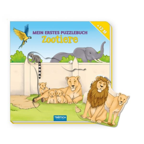 Trötsch Pappenbuch Mein erstes Puzzlebuch Zootiere