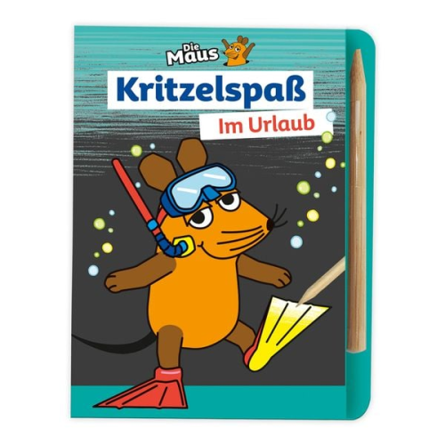 Trötsch Die Maus Mini-Kratzblock Kritzelspaß Im Urlaub