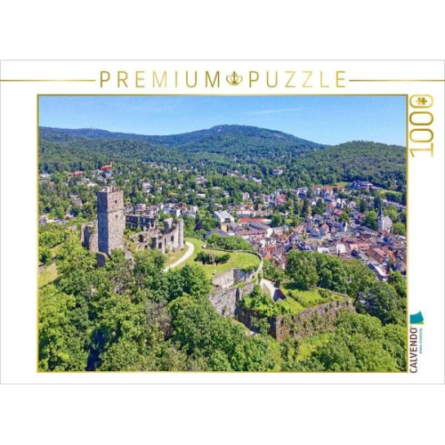 CALVENDO Puzzle Oben auf der Burg Königstein genießt man die klare Taunusluft | 1000 Teile Lege-Größe 64x48cm Foto-Puzzle für glückliche Stunden