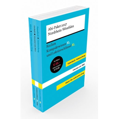 Marc Grohall Hannes Höfer Stefan Matuschek Heinrich Kleist Theodor Pelster - ABI-Paket 2027 Nordrhein-Westfalen - Reclam Kompaktwissen XL und Lektüreschlüssel XL