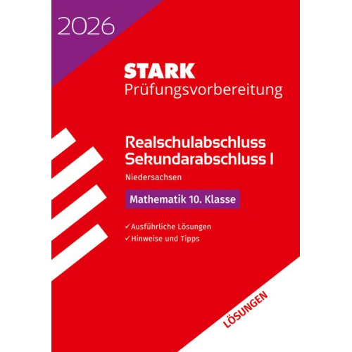 STARK Lösungen zu Mathematik - Realschulabschluss 2026 Niedersachsen - Prüfungsvorbereitung