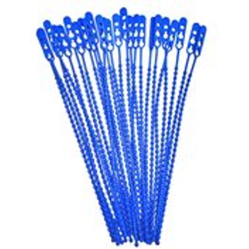Schnellbinder Blitzbinder Länge 245mm wiederverschließbar blau, 100 Stk.