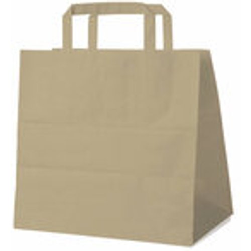 GASTRO Papiertragetaschen 25 x 26 x 17 cm mit EAN-Code braun, 250 Stk.