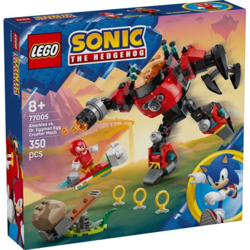 LEGO® Sonic the Hedgehog™ Knuckles vs. Dr. Eggmans Egg Crusher Mech (77005); interaktives Set