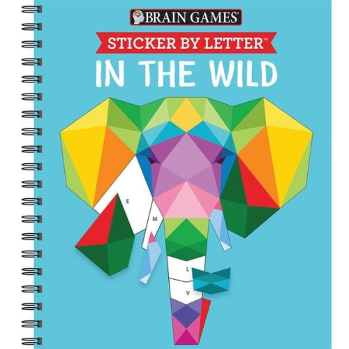 Publications International Ltd Brain Games New Seasons - Brain Games - Sticker by Letter: In the Wild (Sticker Puzzles - Kids Activity Book)