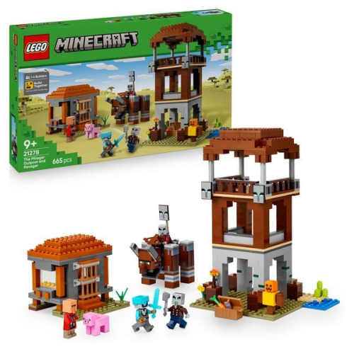 LEGO Minecraft Ein Verwüster am Plünderer-Außenposten Set - 21278