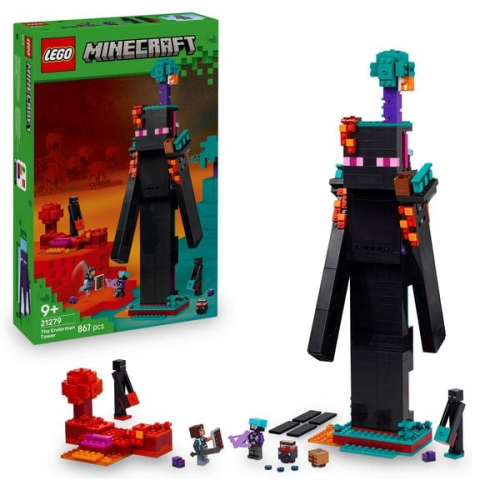 LEGO Minecraft Der Enderman-Turm - Spielzeug für Gamer - 21279
