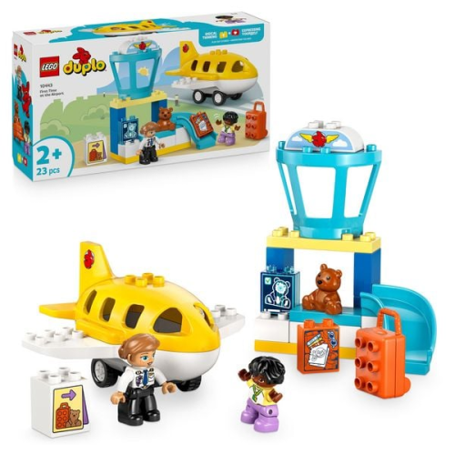 LEGO DUPLO Erster Besuch im Flughafen - Lernspielzeug für Kinder - 10443