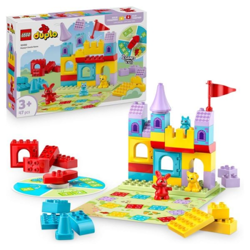 LEGO DUPLO 2in1 Hopsys Burgspiel - Lernspielzeug für Kleinkinder - 10450