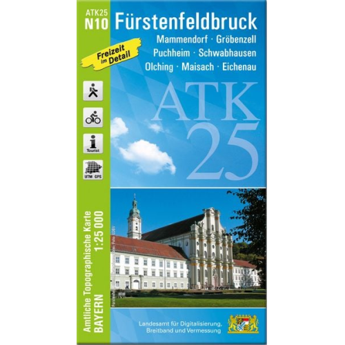 ATK25-N10 Fürstenfeldbruck (Amtliche Topographische Karte 1:25000)