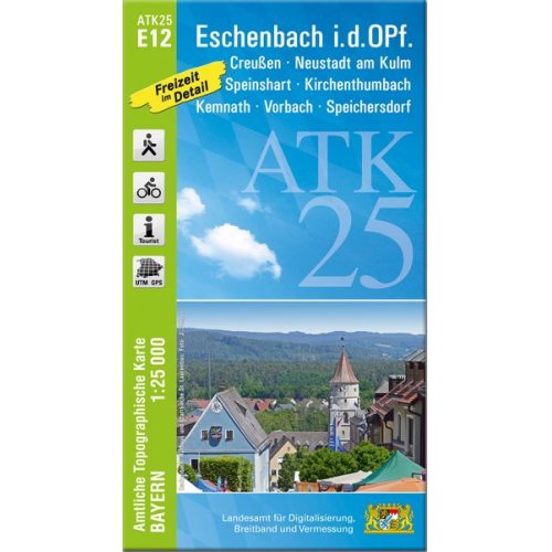 ATK25-E12 Eschenbach i.d.OPf. (Amtliche Topographische Karte 1:25000)