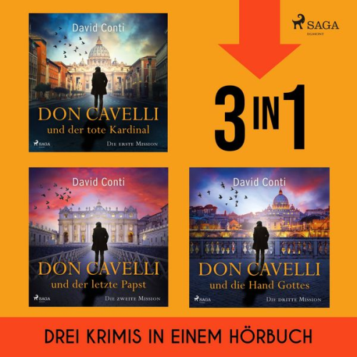 David Conti - Don Cavelli: Der tote Kardinal, Der letzte Papst & Die Hand Gottes